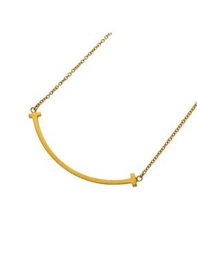 Tiffany & Co Necklace T Smile Small 18k Yellow Gold